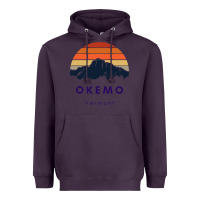 Plum Okemo Vermont Skiing Snowboarding Hikers Gifts for VT Travel Heavyweight Hoodie - InspiraDesign