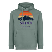 Okemo Vermont Skiing Snowboarding Hikers Gifts For Vt Travel Heavyweight Hoodie | Teevron