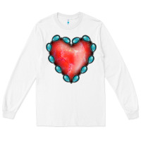 Gemstone Red Heart Long Sleeve Tee | Teevron