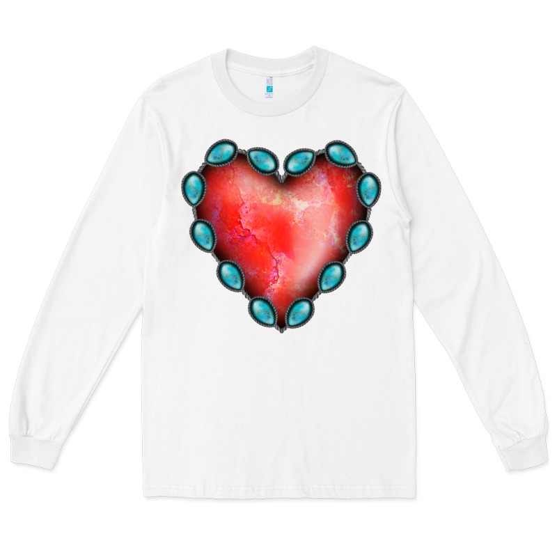 Gemstone Red Heart Long Sleeve Tee by Jasminsmagicworld | Teevron