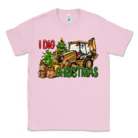 Bubblegum Pink I dig Christmas Classic Tee - NancyCooperArtShop