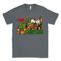 Charcoal Heather I dig Christmas Classic Tee - NancyCooperArtShop