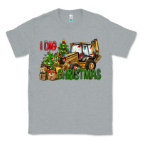 Heather Grey I dig Christmas Classic Tee - NancyCooperArtShop