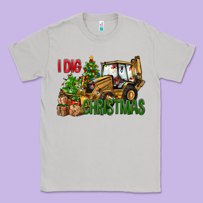 I Dig Christmas Classic Tee Designed By Nancycooperartshop
