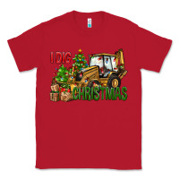 Red I dig Christmas Classic Tee - NancyCooperArtShop