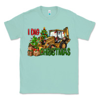 Seafoam I dig Christmas Classic Tee - NancyCooperArtShop
