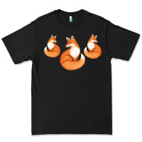 Black Three Little Foxes IN Fox Family I Gift Premium Tee - Bettercallsaul