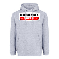 Heather Grey duramax diesel Heavyweight Hoodie - InspiraDesign