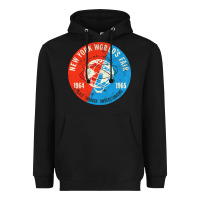 Black New York World's Fair 196465 Heavyweight Hoodie - InspiraDesign