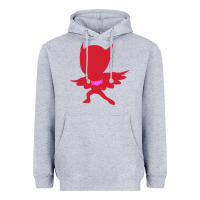 Heather Grey owlette illustration Heavyweight Hoodie - InspiraDesign