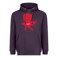 Plum owlette illustration Heavyweight Hoodie - InspiraDesign