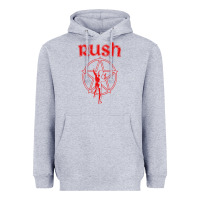 Heather Grey vintage starman Heavyweight Hoodie - InspiraDesign
