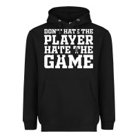 Black Don't Hate The Player Hate The Game Heavyweight Hoodie - InspiraDesign