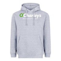 Heather Grey O'Charley's Resto and Bar Heavyweight Hoodie - InspiraDesign