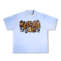 Grape Ice melanin with leopard Urban Heavy Tee - CowGirlArtShop