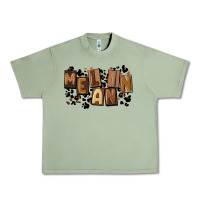Oil Green melanin with leopard Urban Heavy Tee - CowGirlArtShop