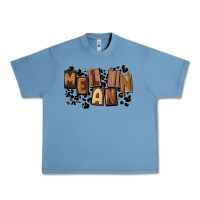 Pebble Blue melanin with leopard Urban Heavy Tee - CowGirlArtShop