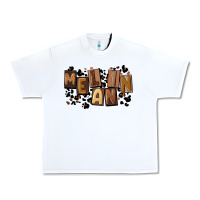 White melanin with leopard Urban Heavy Tee - CowGirlArtShop