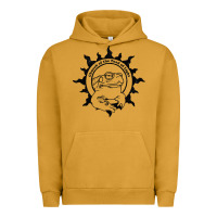 Pigment Peanut Butter Authentic Church Of The Toad Of Light Psychedlic Frog Licking (Distres Urban Hoodie - DesignPulse