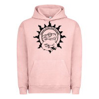 Pigment Salmon Authentic Church Of The Toad Of Light Psychedlic Frog Licking (Distres Urban Hoodie - DesignPulse