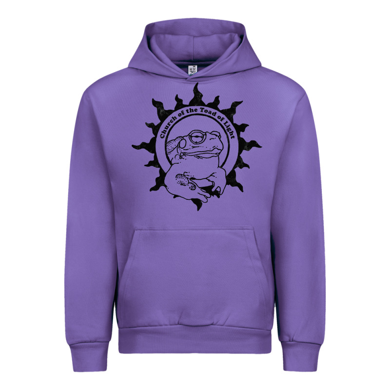 Authentic Church Of The Toad Of Light Psychedlic Frog Licking (distres Urban Hoodie by DesignPulse | Teevron