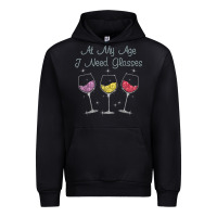 Black At My Age I need Glasses Urban Hoodie - DesignPulse