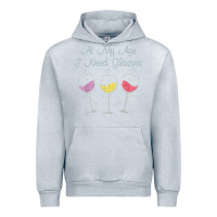 Heather Grey At My Age I need Glasses Urban Hoodie - DesignPulse