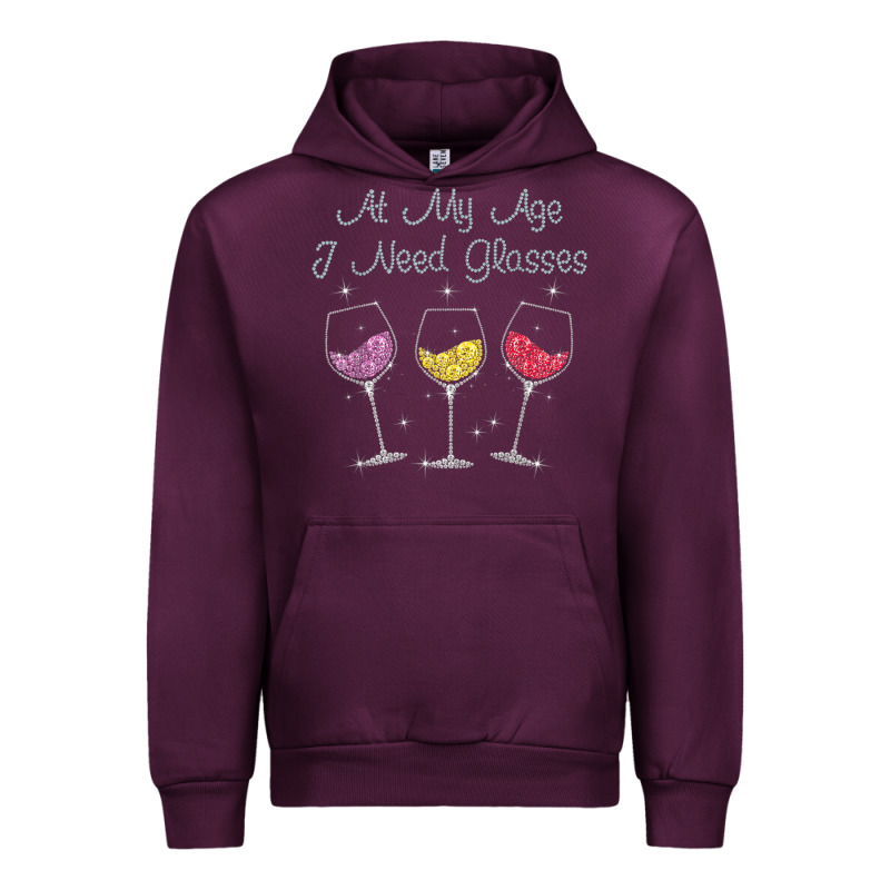 At My Age I Need Glasses Urban Hoodie by DesignPulse | Teevron