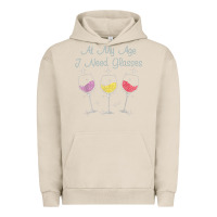 Pigment French Oak At My Age I need Glasses Urban Hoodie - DesignPulse