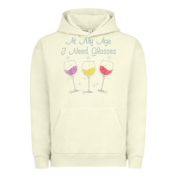 Pigment Pistachio At My Age I need Glasses Urban Hoodie - DesignPulse