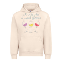 Sandshell At My Age I need Glasses Urban Hoodie - DesignPulse