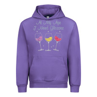 Tulip At My Age I need Glasses Urban Hoodie - DesignPulse