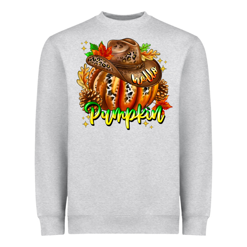 Hello Pumpkin Heavyweight Sweatshirt by CowhideDigitalArt | Teevron