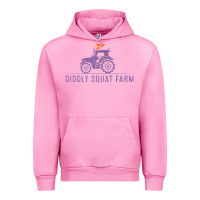 Fuchsia Pink diddly farm for men and women Urban Hoodie - DesignPulse