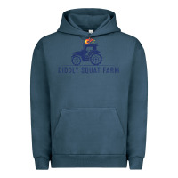 Pigment Midnight Navy diddly farm for men and women Urban Hoodie - DesignPulse