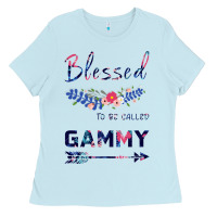 Baby Blue Blessed To Be Called Gammy Ladies Tee - Bettercallsaul
