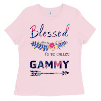 Bubblegum Pink Blessed To Be Called Gammy Ladies Tee - Bettercallsaul
