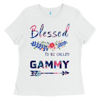 White Blessed To Be Called Gammy Ladies Tee - Bettercallsaul