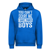 Cobalt You Can't Scare Me I Have Three Boys Funny Sons Mom Dad Gift Urban Hoodie - DesignPulse
