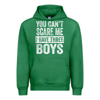 Emerald You Can't Scare Me I Have Three Boys Funny Sons Mom Dad Gift Urban Hoodie - DesignPulse