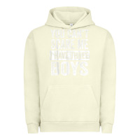 Pigment Pistachio You Can't Scare Me I Have Three Boys Funny Sons Mom Dad Gift Urban Hoodie - DesignPulse