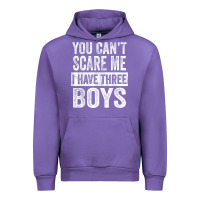 Tulip You Can't Scare Me I Have Three Boys Funny Sons Mom Dad Gift Urban Hoodie - DesignPulse
