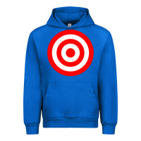 Cobalt bullseye target red & white rings target Urban Hoodie - DesignPulse