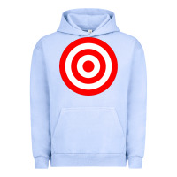 Pigment Grape Ice bullseye target red & white rings target Urban Hoodie - DesignPulse