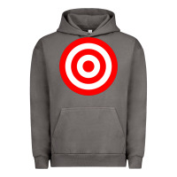 Pigment Tornado bullseye target red & white rings target Urban Hoodie - DesignPulse