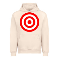 Sandshell bullseye target red & white rings target Urban Hoodie - DesignPulse