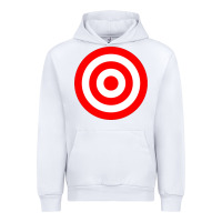 White bullseye target red & white rings target Urban Hoodie - DesignPulse