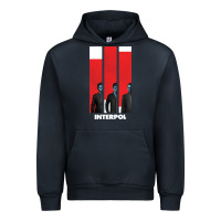 Navy INTERPOL BAN Urban Hoodie - DesignPulse