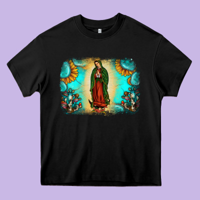 Gemstone Our Lady Of Guadalupe Heavy Core Tee Designed By Jahusdesignshop