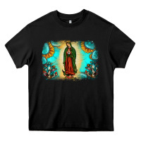 Black gemstone our lady of guadalupe Heavy Core Tee - JahusDesignShop